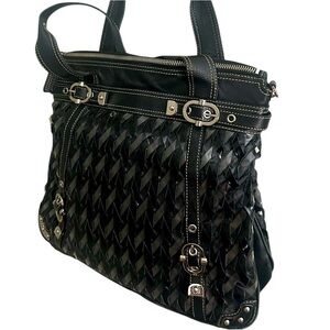 Rafe New York Y2K (Anthropologie) leather and plastic woven larger bag! Lux y2K